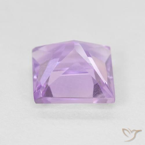 Amethyst Gemstone in 7 x 7 mm (calibrated) Size for Sale, Amethyst Stone in Medium Pink Violet Color