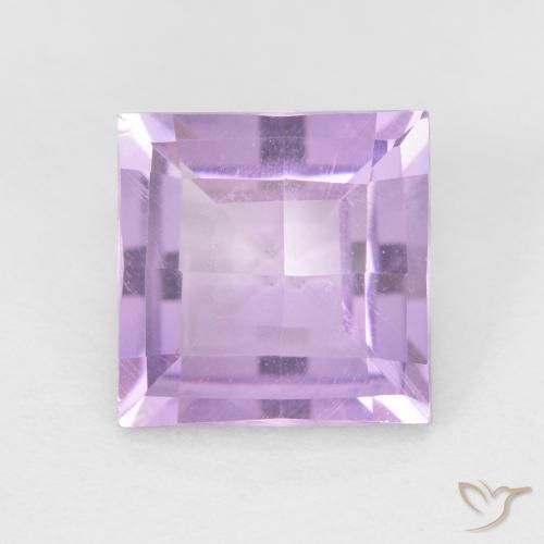 1.71ct Natural Light Pinkish Violet Amethyst, Square, VVS