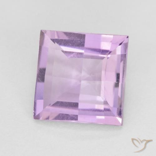 1.71 ct Violet Amethyst Stone, Natural Amethyst in Square Checkerboard Shape for Sale
