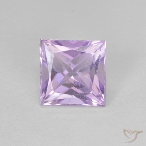1.93ct Natural Light Violet Amethyst, Square, VS