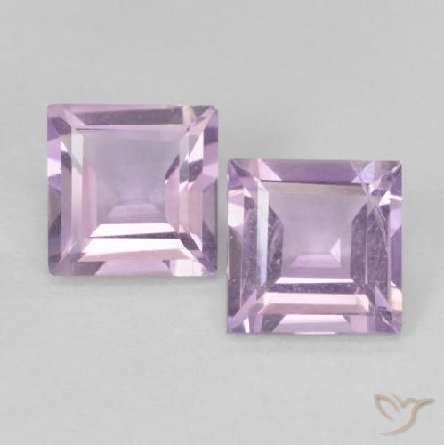 1.05 ct Square Cut Amethyst, 5.1 x 5.1 mm From Brazil, Photo A