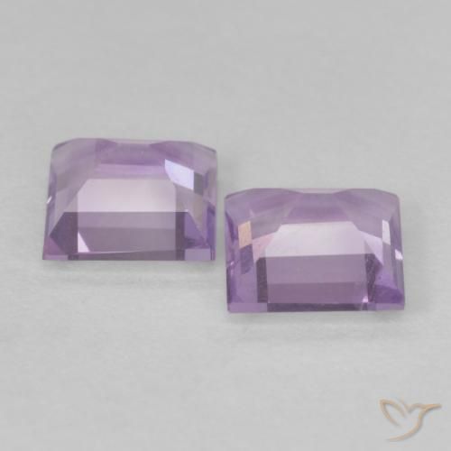 Amethyst Gemstones in 5 x 5 mm (calibrated) Size for Sale, Amethyst Stones in Light Pinkish Violet Color