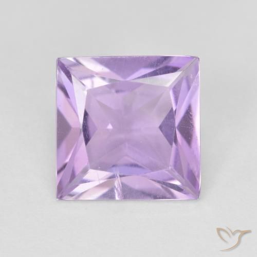 Ametista taglio Princess da 2,01 ct, 8,2 x 8,1 mm dal Brasile, Photo A