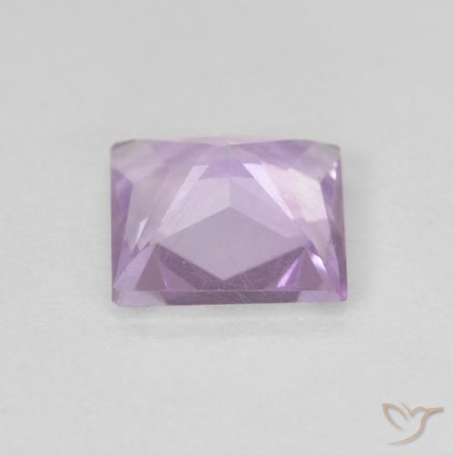 Amethyst Gemstone in 7 x 7 mm (calibrated) Size for Sale, Amethyst Stone in Light Pinkish Violet Color