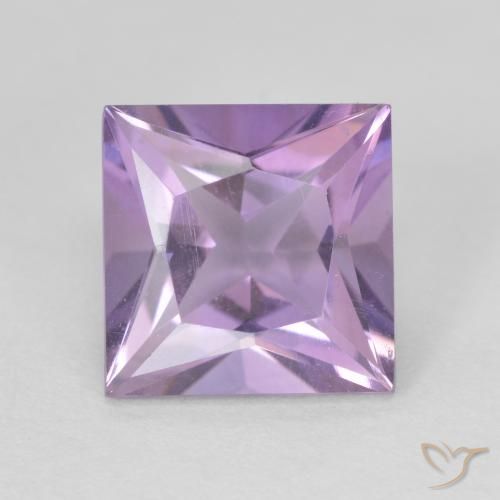 2.09ct Natural Medium Pink Violet Amethyst, Square, VVS-VS