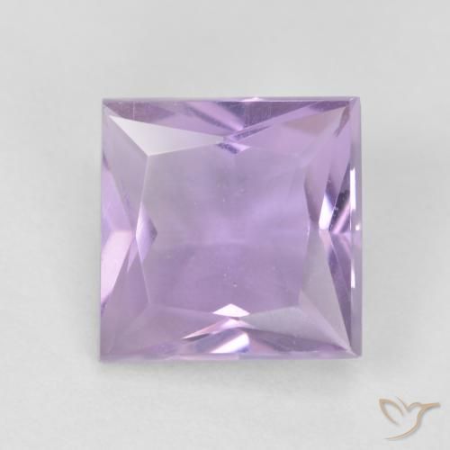 1.23ct Natural Light Violet Amethyst, Square, VVS