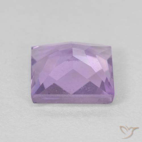 Amethyst Gemstone in 6.6 x 6.5 mm Size for Sale, Amethyst Stone in Light Violet Color