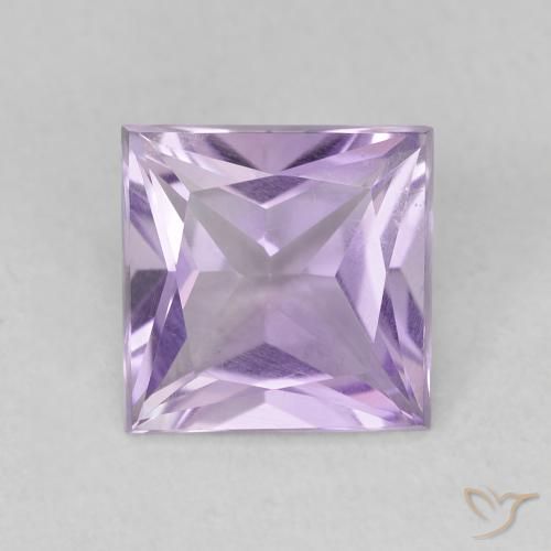1.80ct Natural Light Violet Amethyst, Square, VVS