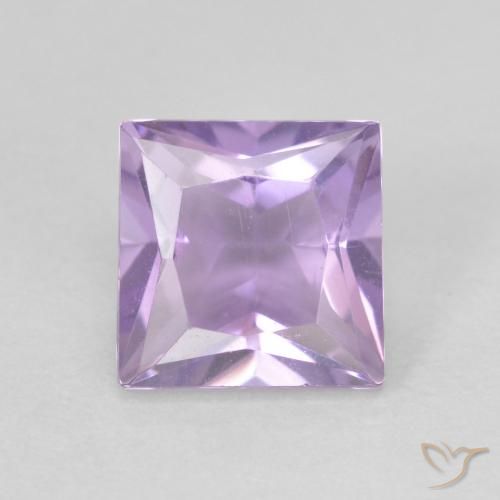 1.05ct Natural Pinkish Violet Amethyst, Square, VVS-VS