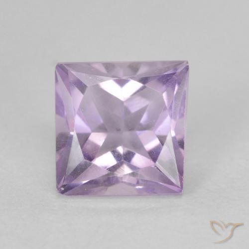 1.11ct Natural Light Violet Amethyst, Square, VVS-VS