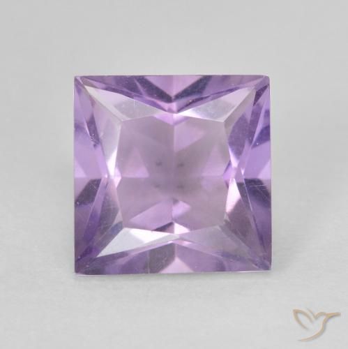 2.29ct Natural Medium Pink Violet Amethyst, Square, VVS-VS