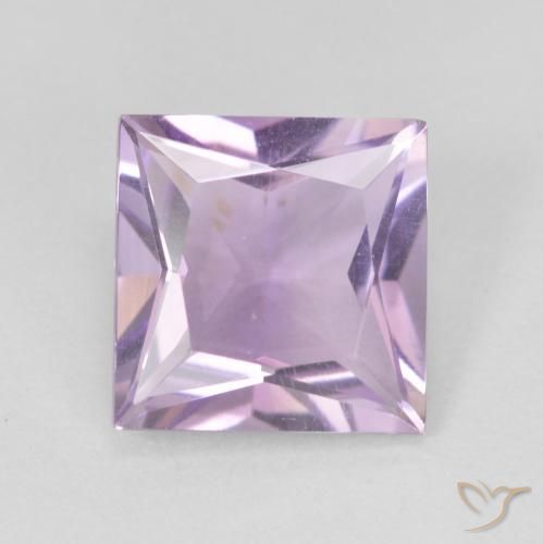 2.01ct Natural Light Violet Amethyst, Square, VVS-VS