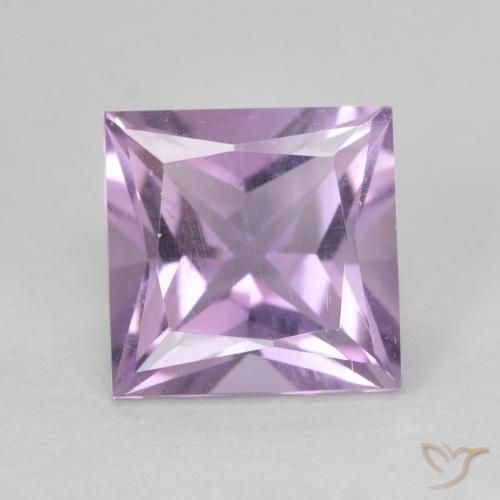 2.27ct Natural Medium Pink Violet Amethyst, Square, VVS-VS