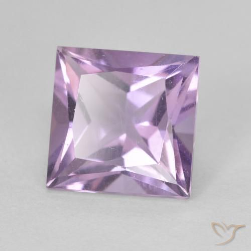2.27 ct Violet Amethyst Stone, Natural Amethyst in Princess-Cut Shape for Sale