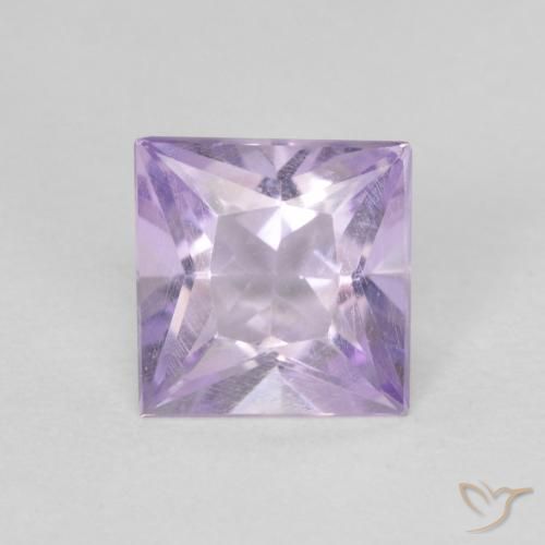 0.79 ct Princess Cut Amethyst, 5.8 x 5.7 mm From Brazil, Photo A