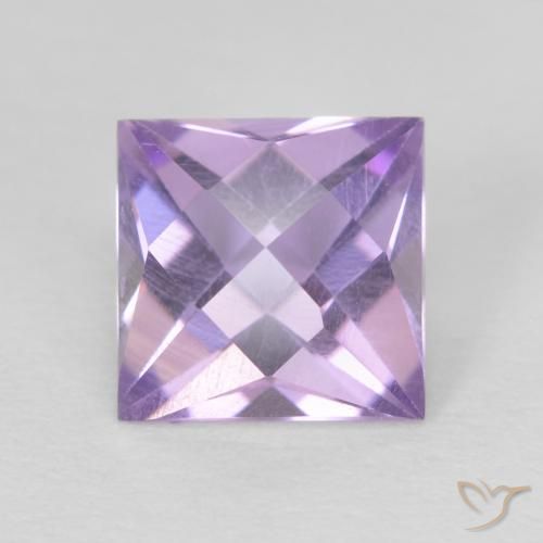 1.25ct Natural Pinkish Violet Amethyst, Square, VVS-VS