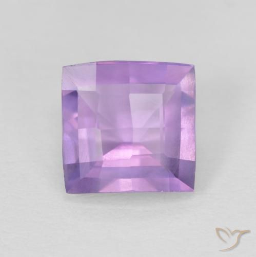 1.23ct Natural Pinkish Violet Amethyst, Square, VVS-VS