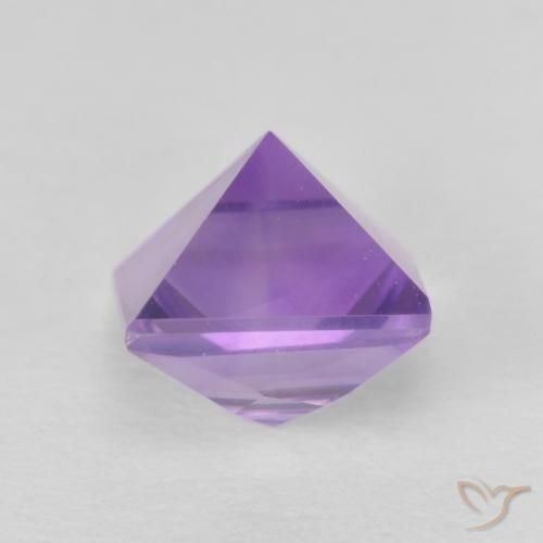 Amethyst Gemstone in 6.1 x 5.7 mm Size for Sale, Amethyst Stone in Medium Violet Color