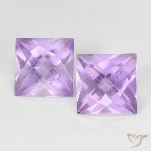 2.49 ct Square Checkerboard Amethyst, 6.2 x 6.1 mm From Brazil, Photo A