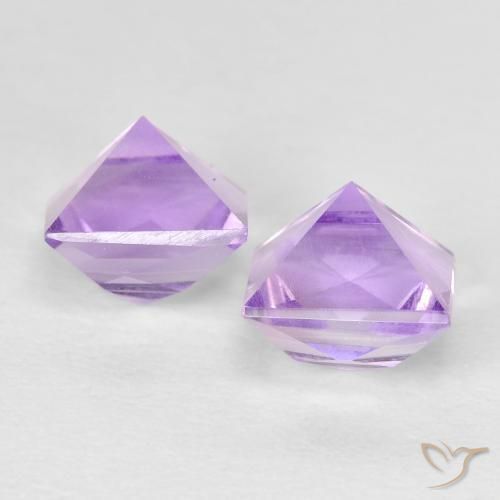 Amethyst Gemstones in 6 x 6 mm (calibrated) Size for Sale, Amethyst Stones in Medium Violet Color