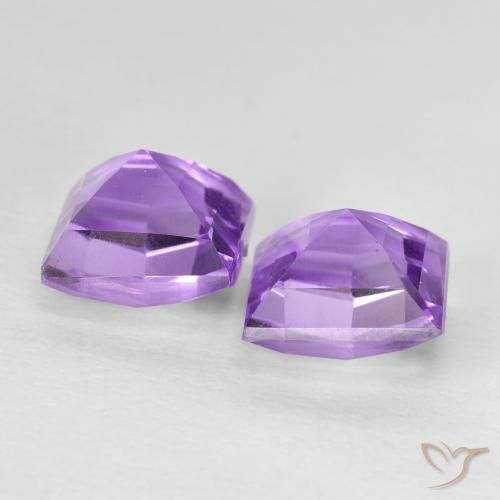 Amethyst Gemstones in 7 x 7 mm (calibrated) Size for Sale, Amethyst Stones in Medium Violet Color