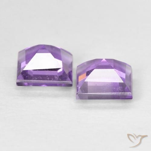 Amethyst Gemstones in 4.6 x 4.6 mm Size for Sale, Amethyst Stones in Medium Dark-Violet Color