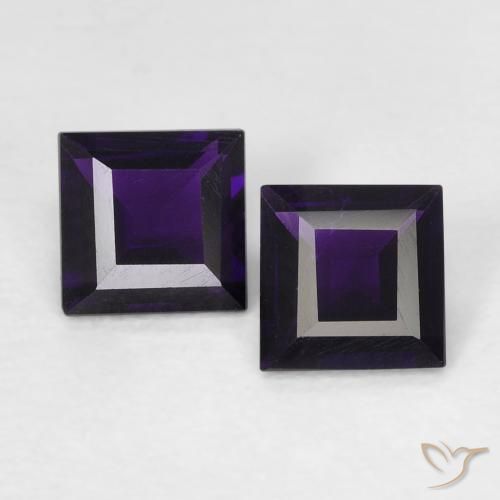 0.75 ct Square Cut Amethyst, 4.6 x 4.5 mm From Brazil, Photo A