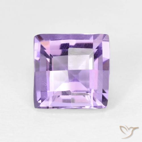 1.66ct Natural Medium Violet Amethyst, Square, VVS