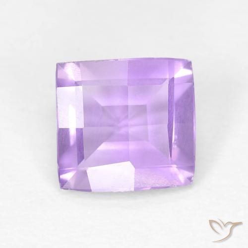 1.08ct Natural Bright Pinkish Violet Amethyst, Square, VVS-VS