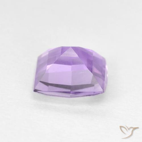 Amethyst Gemstone in 6.8 x 6.5 mm Size for Sale, Amethyst Stone in Bright Pinkish Violet Color