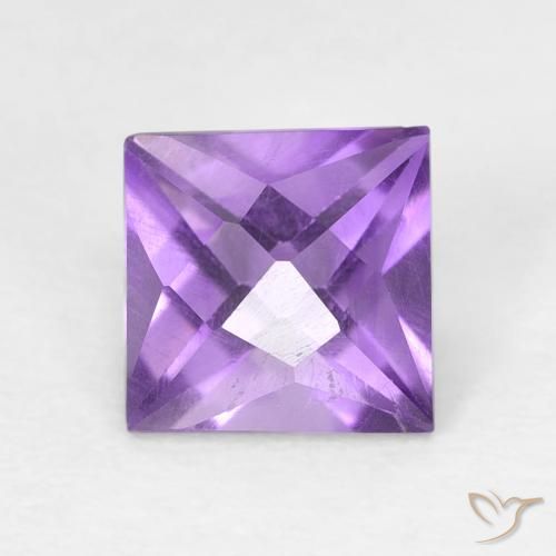 1.03ct Natural Medium Violet Amethyst, Square, VVS-VS