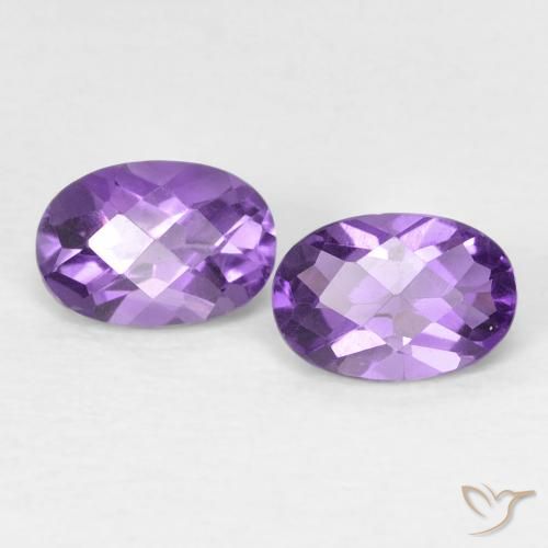 0.86ctw Natural Vivid Violet Amethyst, Oval, VVS