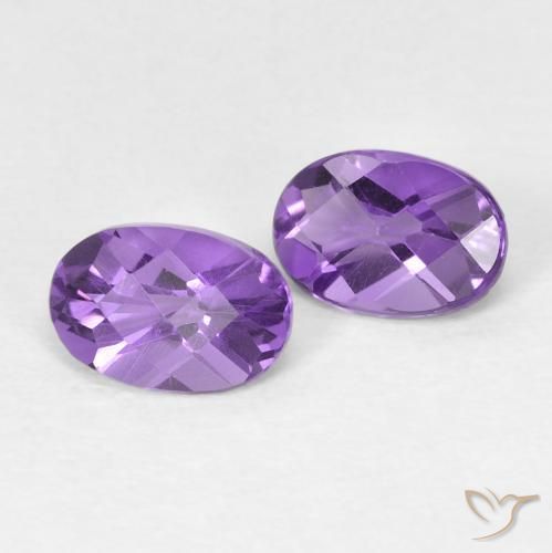 0.92ctw Natural Deep Violet Amethyst, Oval, VVS