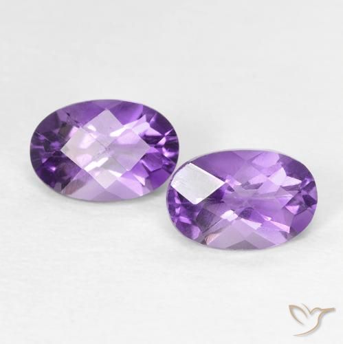 0.90ctw Natural Purplish Violet Amethyst, Oval, VVS-VS