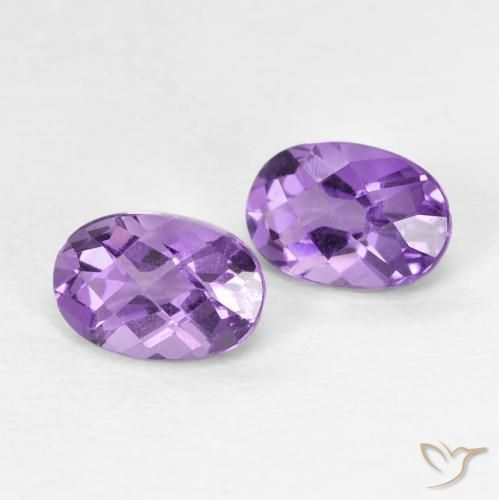 0.91ctw Natural Iris Violet Amethyst, Oval, VVS-VS