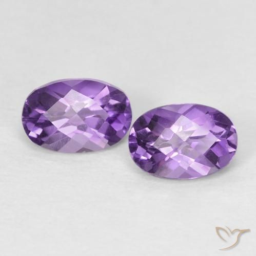 0.89ctw Natural Intense Violet Amethyst, Oval, VS