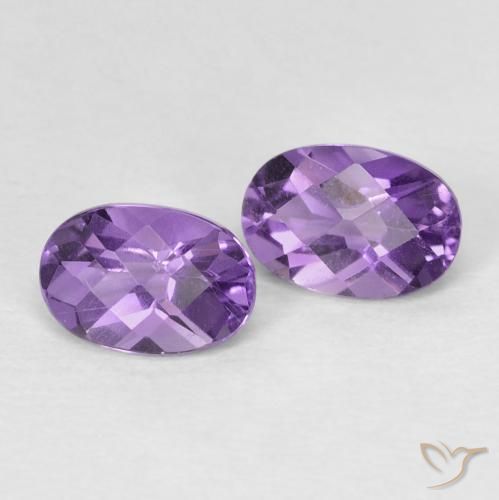 0.93ctw Natural Intense Violet Amethyst, Oval, VS