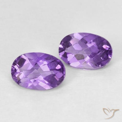 0.92ctw Natural Intense Violet Amethyst, Oval, VS