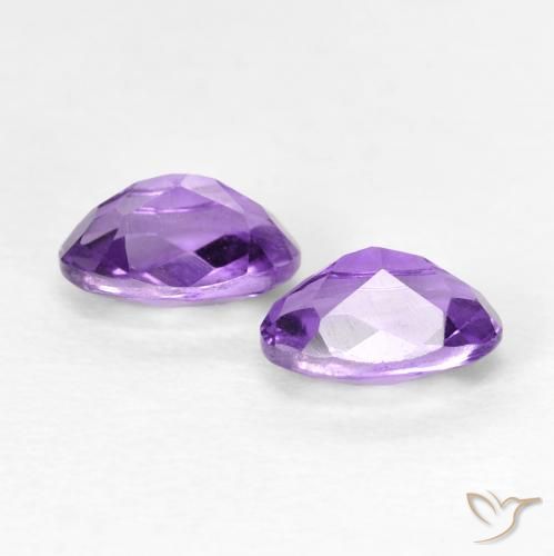 Amethyst Gemstones in 6 x 4 mm (calibrated) Size for Sale, Amethyst Stones in Medium Violet Color