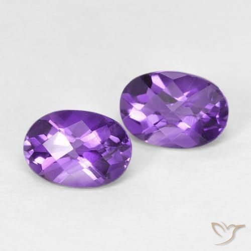 0.84ctw Natural Vivid Violet Amethyst, Oval, VS