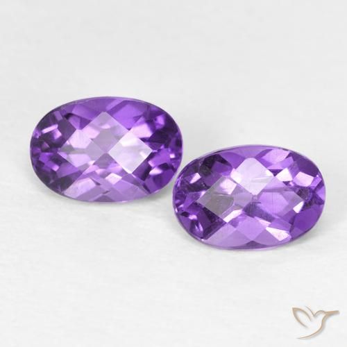 0.90ctw Natural Vivid Violet Amethyst, Oval, VS