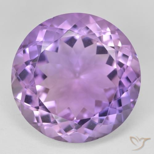26.41 ct Round Cut Amethyst, 20.1 mm From Brazil, Photo A