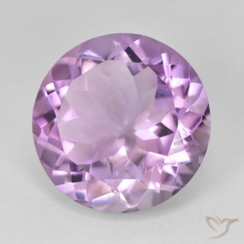 13.19 ct Violet Amethyst Stone, Natural Amethyst in Round Facet Shape for Sale