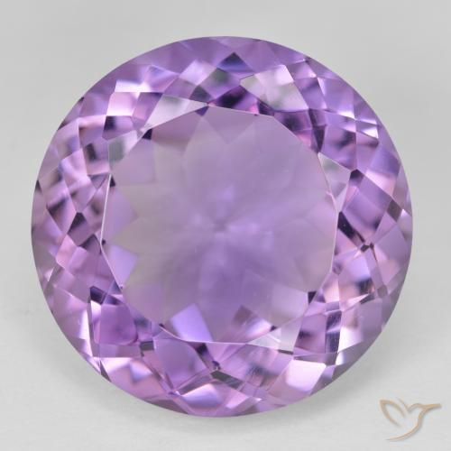 26.62ct Natural Medium Violet Amethyst, Round, VVS-VS