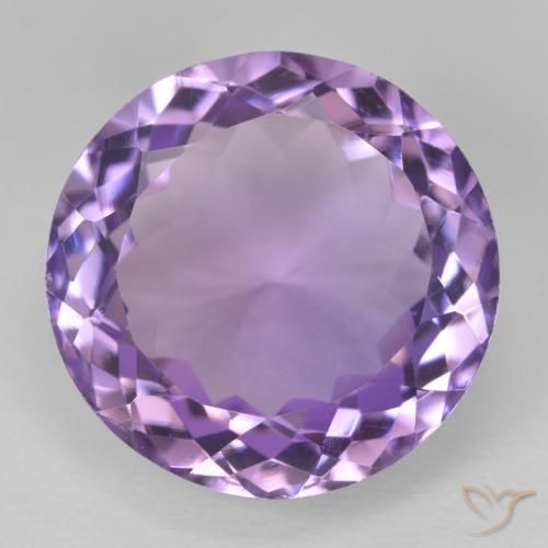 13.96ct Natural Medium Violet Amethyst, Round, VVS