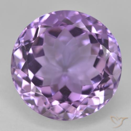 15.81ct Natural Medium Violet-Pink Amethyst, Round, VVS