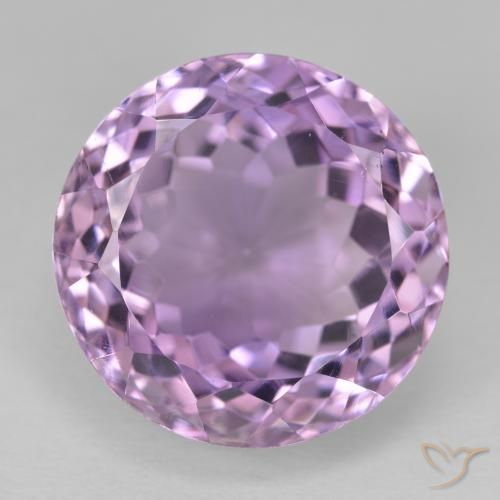 13.95ct Natural Light Magenta Amethyst, Round, VVS-VS