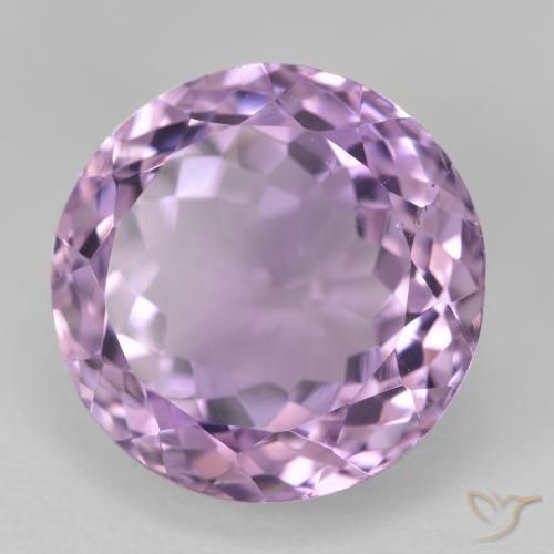 13.95 ct Violet Amethyst Stone, Natural Amethyst in Round Facet Shape for Sale