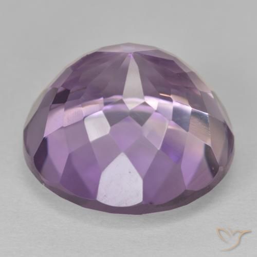Amethyst Gemstone in 15 mm (calibrated) Size for Sale, Amethyst Stone in Light Magenta Color