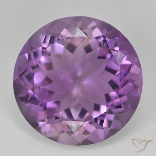 13.24ct Natural Medium Violet Amethyst, Round, VVS